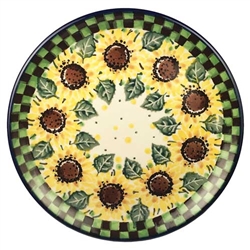 Polish Pottery 6" Bread & Butter Plate. Hand made in Poland. Pattern U4740 designed by Teresa Liana.