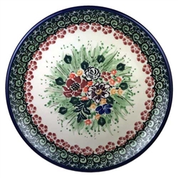 Polish Pottery 6" Bread & Butter Plate. Hand made in Poland. Pattern U4418 designed by Maria Starzyk.