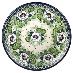 Polish Pottery 6" Bread & Butter Plate. Hand made in Poland. Pattern U4749 designed by Maria Starzyk.