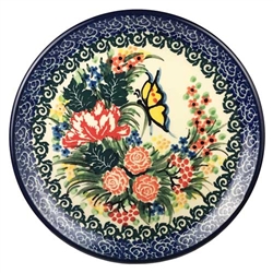 Polish Pottery 6" Bread & Butter Plate. Hand made in Poland. Pattern U3282 designed by Teresa Liana.