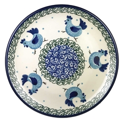 Polish Pottery 6" Bread & Butter Plate. Hand made in Poland. Pattern U4933 designed by Teresa Liana.