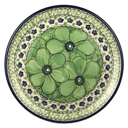 Polish Pottery 6" Bread & Butter Plate. Hand made in Poland. Pattern U408A designed by Jacek Chyla.