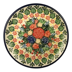 Polish Pottery 6" Bread & Butter Plate. Hand made in Poland. Pattern U4865 designed by Maria Starzyk.