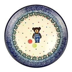 Polish Pottery 6" Bread & Butter Plate. Hand made in Poland. Pattern U4886 designed by Teresa Liana.