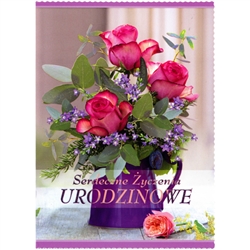 Polish Birthday Greeting Card