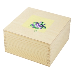 Beautiful hand painted duck eggs with floral designs inside a hand painted wooden box. The duck eggs have been blown empty and come with their own hangers. They come nested inside this beautiful box. Hand made so no two eggs or boxes are exactly alike.