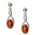 Honey Amber Teardrop Earrings. Size Approx 1.25" x 0.5".
Amber is soft, only slightly harder than talc, and should be treated with care.