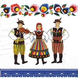 Polish Luncheon Napkins (package of 20) - Lowicz Dancers