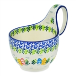 Unikat Polish Pottery Stoneware Soup Bowl with Handle 14 oz. U4938