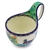 Polish Pottery 14 oz. Soup Bowl with Handle. Hand made in Poland. Pattern U2734 designed by Teresa Liana.