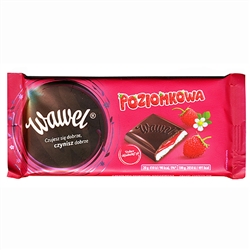 Wawel chocolates are made in Krakow. This is a rich dark chocolate bar with lemon and green tea filling.