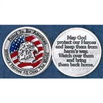 American Military Hero Enamel Pocket Token (Coin). Great for your pocket or coin purse.