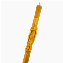 Polish Beeswax Gromnica/Thunder Candle 18" - "Mary Queen Of Heaven"