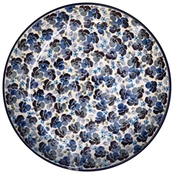 Polish Pottery 10.5" Dinner Plate. Hand made in Poland. Pattern U4777 designed by Teresa Liana.