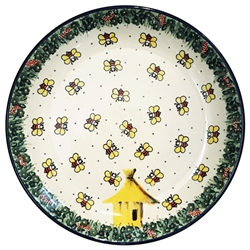 Polish Pottery 10.5" Dinner Plate. Hand made in Poland. Pattern U4251 designed by Jacek Chyla.