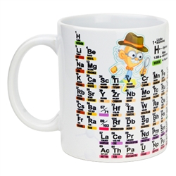 Periodic Table Of Elements Porcelain Mug In Polish - Kubek-uklad okresowy pierwiastkow