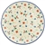 Polish Pottery 10" Dinner Plate. Hand made in Poland. Pattern U4794 designed by Teresa Liana.