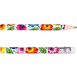 Polish Folk Design Pencil - Lowicz White