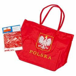 Polish Beach Tote Bag And Flag Set