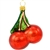 Ripe for the picking, these sweet cherries will add a taste-ful dimension to your holiday decor! With sparkling glitter accents and brilliant glazes of red, brown, and green, our charming 2" tall sweet cherries ornament is masterfully crafted of glass in