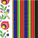 Package of 20 luncheon napkins featuring a beautiful Polish folk pattern. Three ply napkins with water based paints used in the printing process.