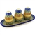 Polish Pottery Salt, Pepper & Seasoning Set. Hand made in Poland and artist initialed.