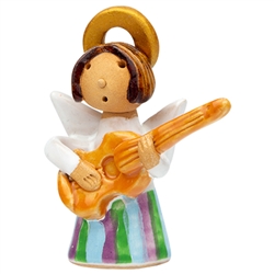 Our beautiful little ceramic angel is dressed in her Polish folk costume. Totally hand made and painted in Poland. Stamped and artist initialed on the bottom. No two angels are exactly alike as they are all hand made and painted. Colors vary.