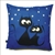 Beautiful stuffed folk design pillow. 100% polyester and made in Poland. Back side of the pillow is solid black. Zipper on one side for convenient cleaning. &#8203;Size 14" x 14".