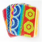 The worlds best multi-purpose scrubby! Each unit contains 3 assorted scrubbies and they are made in Poland!
The EuroSCRUBBY makes clean up fast and easy, plus itâ€™s safe for almost all surfaces, including cleaning vegetables!!!