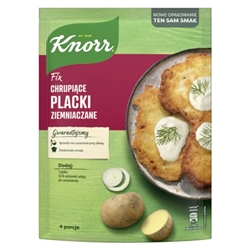 Your pancakes will taste like home-made, because we use real potatoes to create the Crispy Potato Pancakes Fix, which we grated and dried for you. Discover the perfectly seasoned version of a familiar dish, composed by master chef Knorr. Fill the kitchen