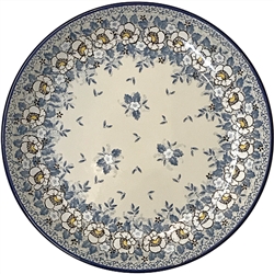 Polish Pottery 10.5" Dinner Plate. Hand made in Poland. Pattern U4814 designed by Maria Starzyk.