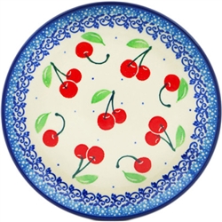 Polish Pottery 6" Bread & Butter Plate. Hand made in Poland and artist initialed.