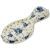 Polish Pottery 10" Spoon Rest. Hand made in Poland and artist initialed.