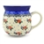 Polish Pottery 16 oz. Bubble Mug. Hand made in Poland and artist initialed.