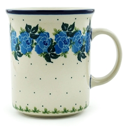 Polish Pottery 20 oz. Everyday Mug. Hand made in Poland and artist initialed.