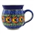 Polish Pottery 11 oz. Bubble Mug. Hand made in Poland. Pattern U3644 designed by Lucyna Lenkiewicz.