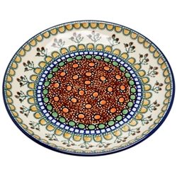 Polish Pottery 8" Dessert Plate. Hand made in Poland. Pattern U79 designed by Teresa Liana.