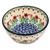 Polish Pottery 5" Ice Cream Bowl. Hand made in Poland and artist initialed.