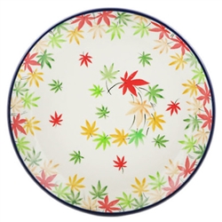 Polish Pottery 8" Dessert Plate. Hand made in Poland. Pattern U4910 designed by Teresa Liana.