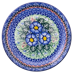 Polish Pottery 8" Dessert Plate. Hand made in Poland. Pattern U1910 designed by Malgorzata Listwan.