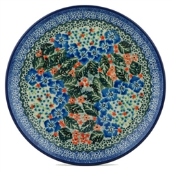 Polish Pottery 8" Dessert Plate. Hand made in Poland. Pattern U2292 designed by Maria Starzyk.