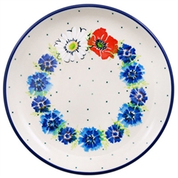 Polish Pottery 6" Bread & Butter Plate. Hand made in Poland and artist initialed.