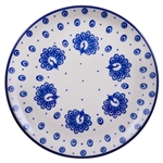 Polish Pottery 6" Bread & Butter Plate. Hand made in Poland and artist initialed.