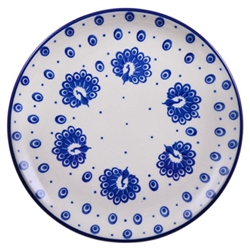 Polish Pottery 6" Bread & Butter Plate. Hand made in Poland and artist initialed.