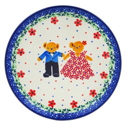 Polish Pottery 6" Bread & Butter Plate. Hand made in Poland. Pattern U4946 designed by Teresa Liana.