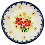 Polish Pottery Stoneware Plate 4 in.