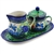 Polish Pottery 11" Sugar & Creamer Set. Hand made in Poland. Pattern U2021 designed by Teresa Liana.