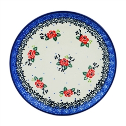 Polish Pottery 6" Bread & Butter Plate. Hand made in Poland and artist initialed.
