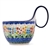 Polish Pottery 14 oz. Soup Bowl with Handle. Hand made in Poland. Pattern U4893 designed by Teresa Liana.