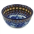 Polish Pottery 5" Ice Cream Bowl. Hand made in Poland. Pattern U57A designed by Anna Pasierbiewicz.